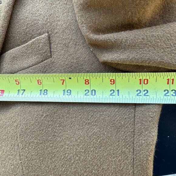 VINTAGE Z CLOTHING BRENTWOOD CALIFORNIA MENS 46” COGNAC BROWN WOOL BLEND BLAZER - Picture 5 of 13